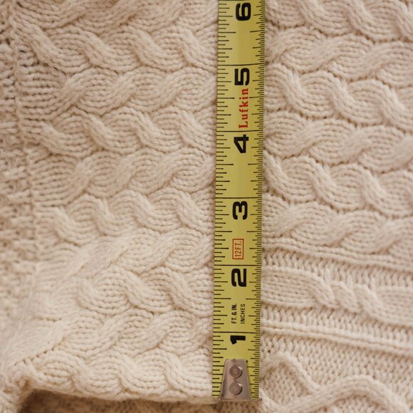 Kate Hill Beige Turtleneck Petite Medium - Picture 5 of 6